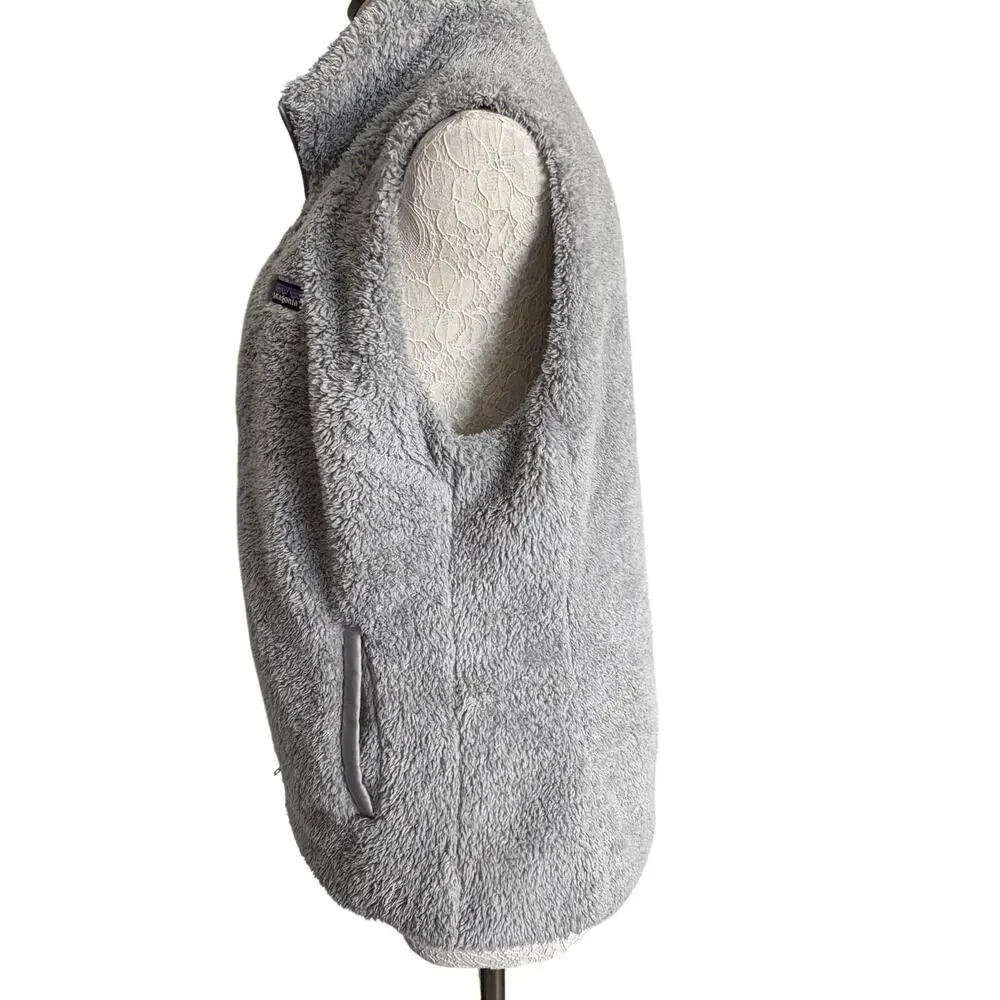Patagonia Gray Fleece Vest Size Medium Zip Up  Cabincore  GORPCORE Scandigirl - Picture 3 of 10